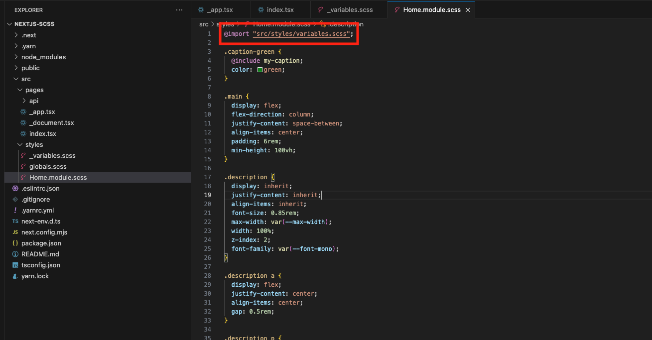 scss import
